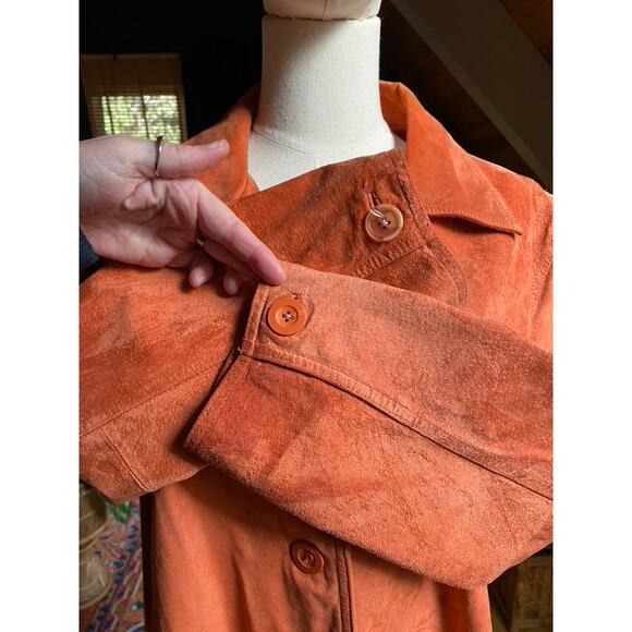 Orange Suede Jacket 90s - Picture 4 of 7